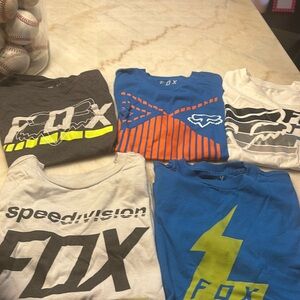 FOX TEE SHIRTS Youth XSmall 4-5 lot 5 BOYS